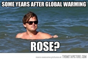 funny Leonardo Dicaprio swimming