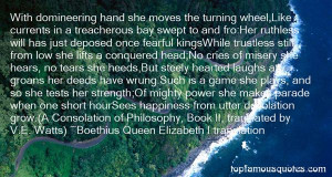 Favorite Boethius Queen Elizabeth I Translation Quotes