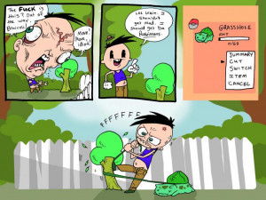 Pokemon Trainer Uses Bulbasaur To Cut Down The Tree Blocking His Path ...