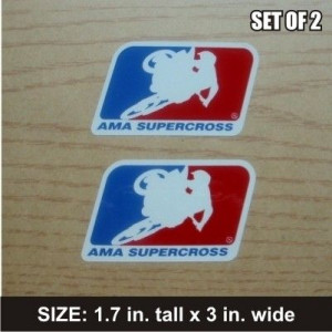 AMA Supercross Racing Stickers Decal 2 lot Original 1990 American ...
