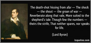 The death-shot hissing from afar — The shock — the shout — the ...