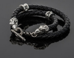 Crixus Crow Skulls Necklace 