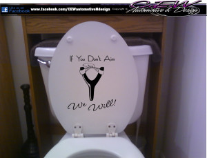 Funny Toilet Seats Funny humor toilet decal,