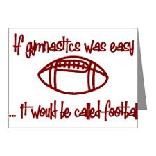 Cute Gymnastics sayings Note Cards (Pk of 20)