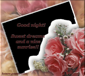 Good Night Sweet Dreams And A Nice Sunrise Greeting Card