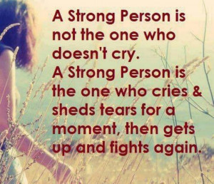 Being strong