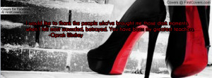 Oprah Winfrey-Red High Heels Profile Facebook Covers