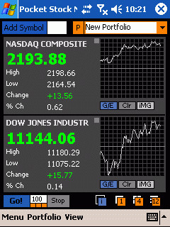 Pocket Stock Monitor for PocketPC : Get stock quotes wherever!