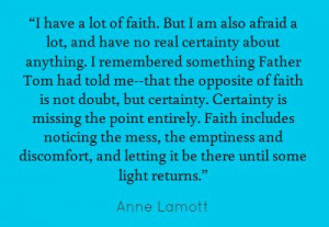 On Faith - Anne Lamott