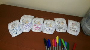 ... diapers. She can only use these late at night when changing his diaper
