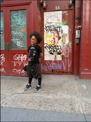 This little guy is so cool in his youthful street wear. http ...
