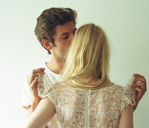 blonde, blondy, boy, couple, cute, girl, income, kiss, photography