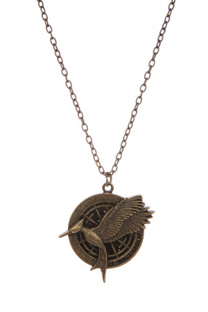 The Hunger Games Catching Fire Mockingjay Necklace With Secret Quote