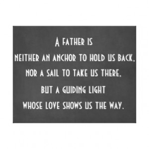 Dad Anchor Quote Canvas Print