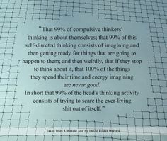 David Foster Wallace quote from 'Infinite Jest' about Analysis ...