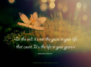 Life Quotes : Abraham Lincoln