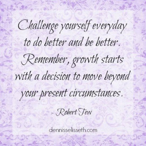 Challenge yourself / quote