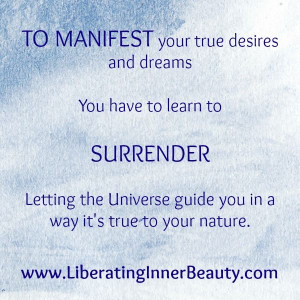 ? To #breakfreetoday from all that, you have to learn to SURRENDER ...