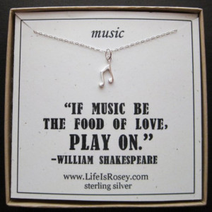 ... Music Lovers - Music Teacher Gift - Piano Teacher Gift - Quote Card