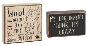 Zulily Sale on Wood Box Signs for Dog Lovers, Moms and Family!