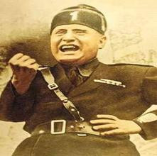 Hitler, Mussolini and Franco Character Collages