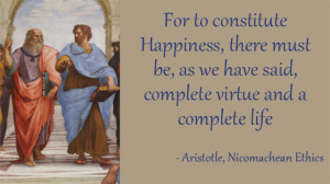 Aristotle Nicomachean Ethics Happiness Virtue and Life