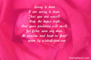 Funny Get Well Soon Poems