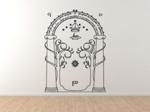 Lord of The Rings Gates of Moria Hobbit Wall Art Decor Decal | eBay