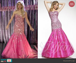 ... of Wu Tiffany Designs Dress #16029 worn by Bailey Buntain on Faking It