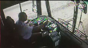 In-bus footage of Broward County bus driver eating and driving - video ...