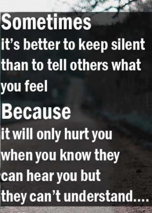 Sometimes It’s Better to Keep Silent