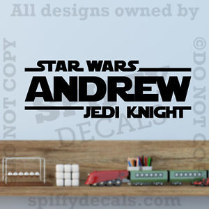 ... -Jedi-Knight-Personalized-Custom-Name-Quote-Vinyl-Wall-Decal-Sticker