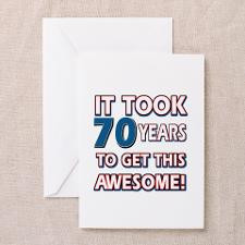 70 Year Old birthday gift ideas Greeting Cards (Pk for