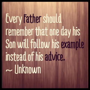 Lead by example, our youngest fans are watching us daily. #fathersday ...