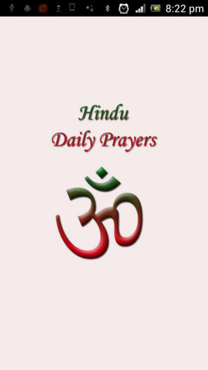Hindu Daily Prayers.
