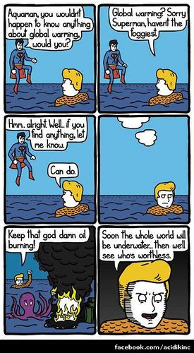 Aquaman seems a bit bitter