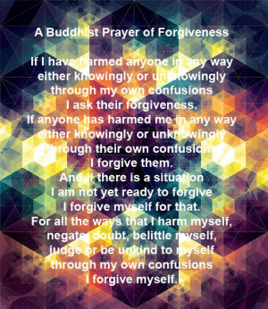 Buddhist Forgiveness Prayer