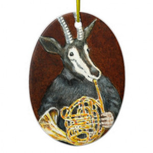 Antelope French Horn Player Ornament
