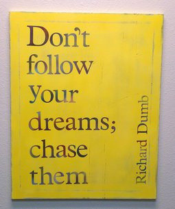 Upcycled Canvas Quote – Chase your dreams in Yellow – 30×24. $60 ...