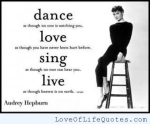 dance sing love live when i m sad i sing dance the dance you dance ...