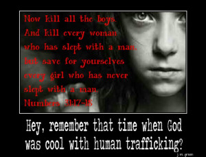 That time when God was cool with human trafficking...