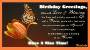 Love And Blessings Birthday