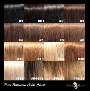 medium brown hair color chart