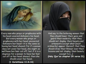 Hijab in Quran & Bible.