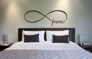 Wall Decal Forever Bedroom Decor Home Decor Infinity Loop Wall Quote ...