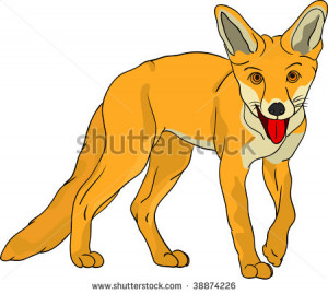 Related Pictures cute and funny cartoon fox with huge eyes stock ...