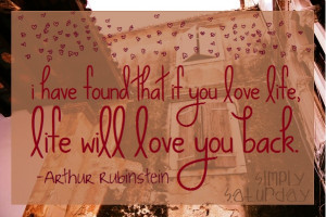 Simply Saturday. Love