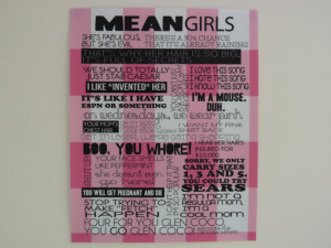 Mean Girls Poster Quotes George mean girls