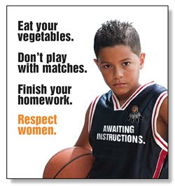 It's part of a campaign to engage boys/men in the fight against ...