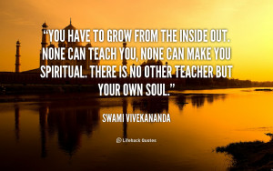 There Other Teacher But Your Own Soul Swami Vivekananda